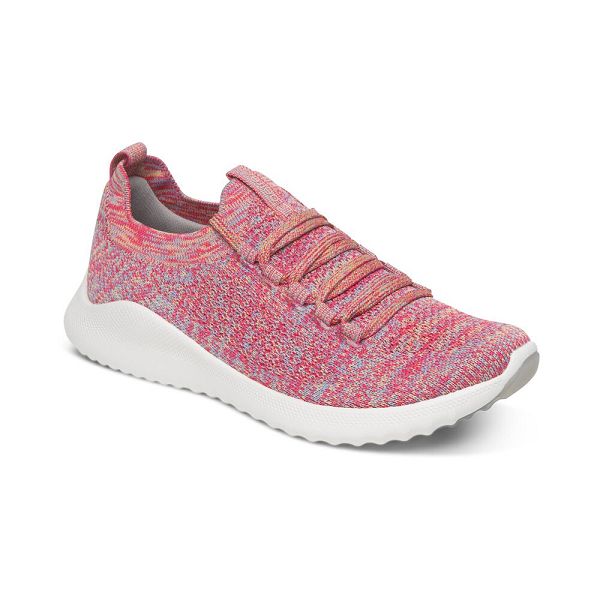 Aetrex Women's Carly Arch Support Sneakers Pink Shoes UK 9528-560